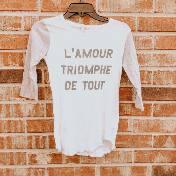 J. Crew Tops - love conquers all tee